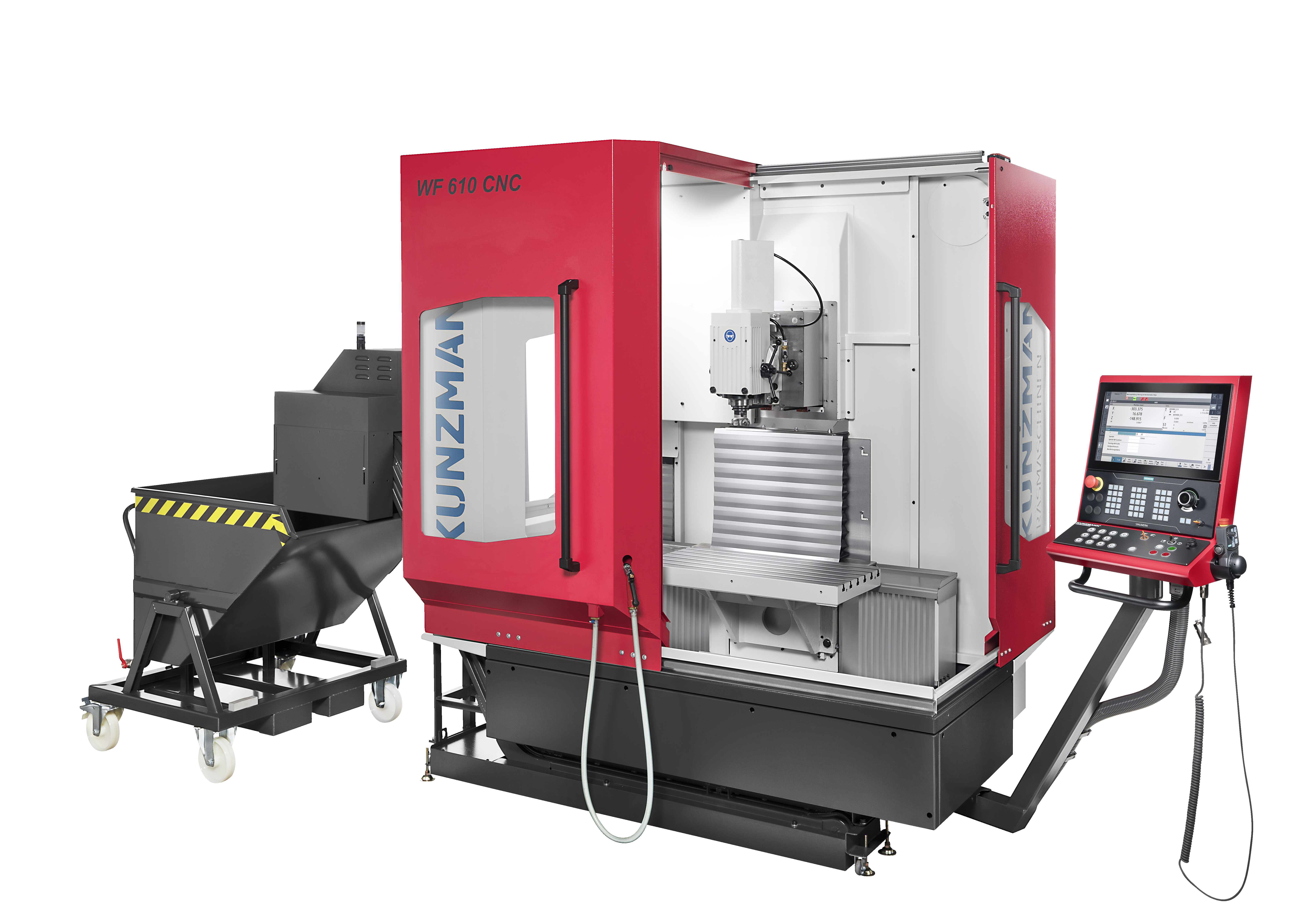 WF 610 CNC mit Spänewagen und SIEMENS SINUMERIK ONE Steuerung